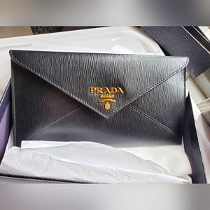 Prada Vitello Envelope Clutch